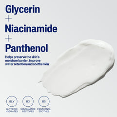 Label close-up showing fragrance-free formulation for sensitive skin.