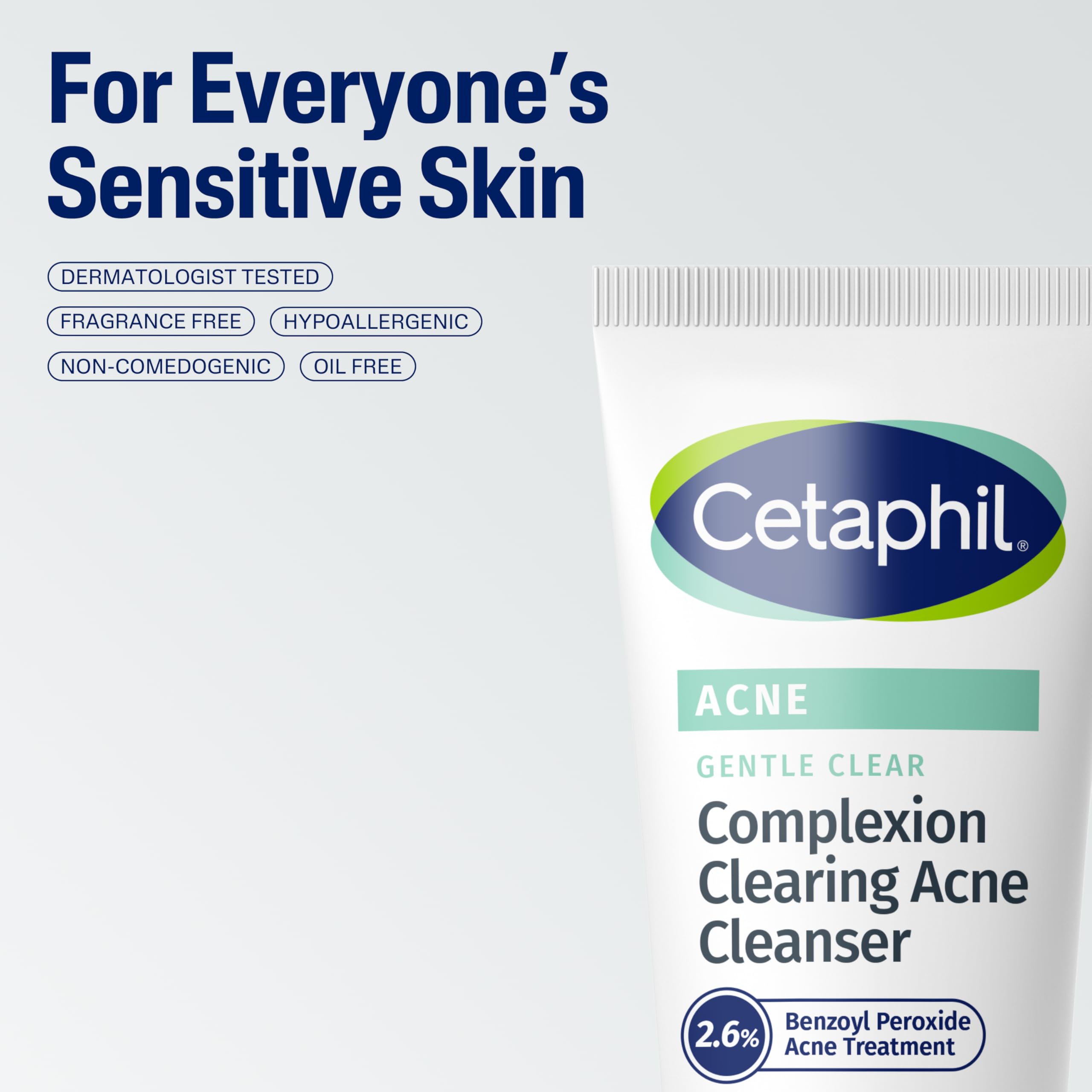 Macro shot of Cetaphil Gentle Clear cleanser texture