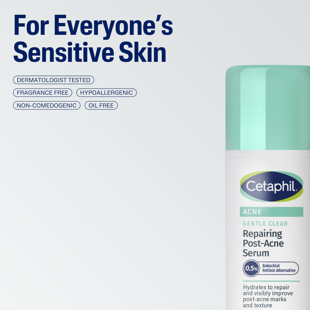 Absorción rápida del serum Cetaphil, sin sensación grasa.