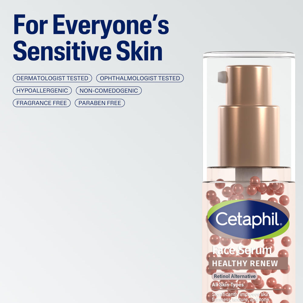 Cetaphil Healthy Renew Serum para piel sensible, protege la barrera cutánea.