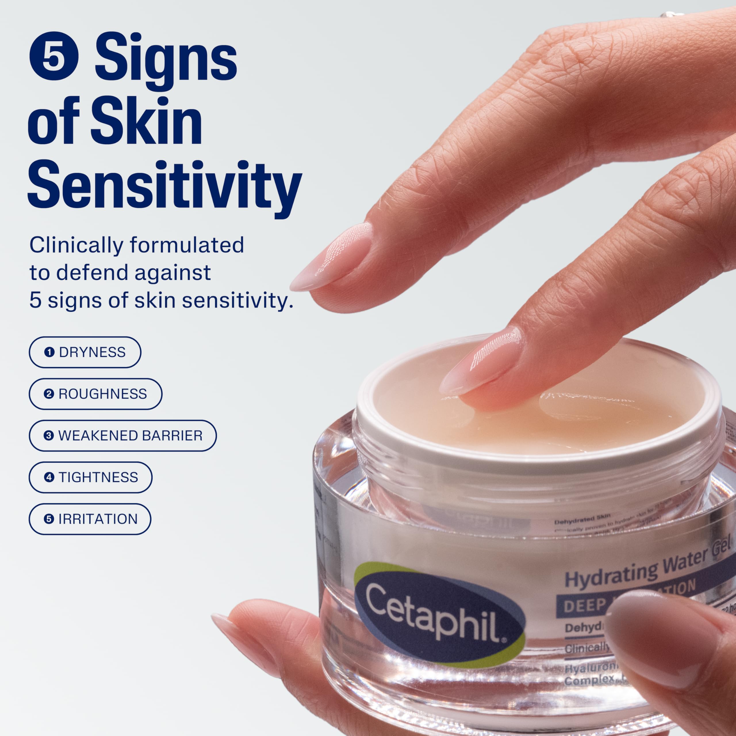 Envase práctico para uso diario de Cetaphil gel.