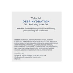 Textura ligera de Cetaphil gel hidratante que se siente fresca.