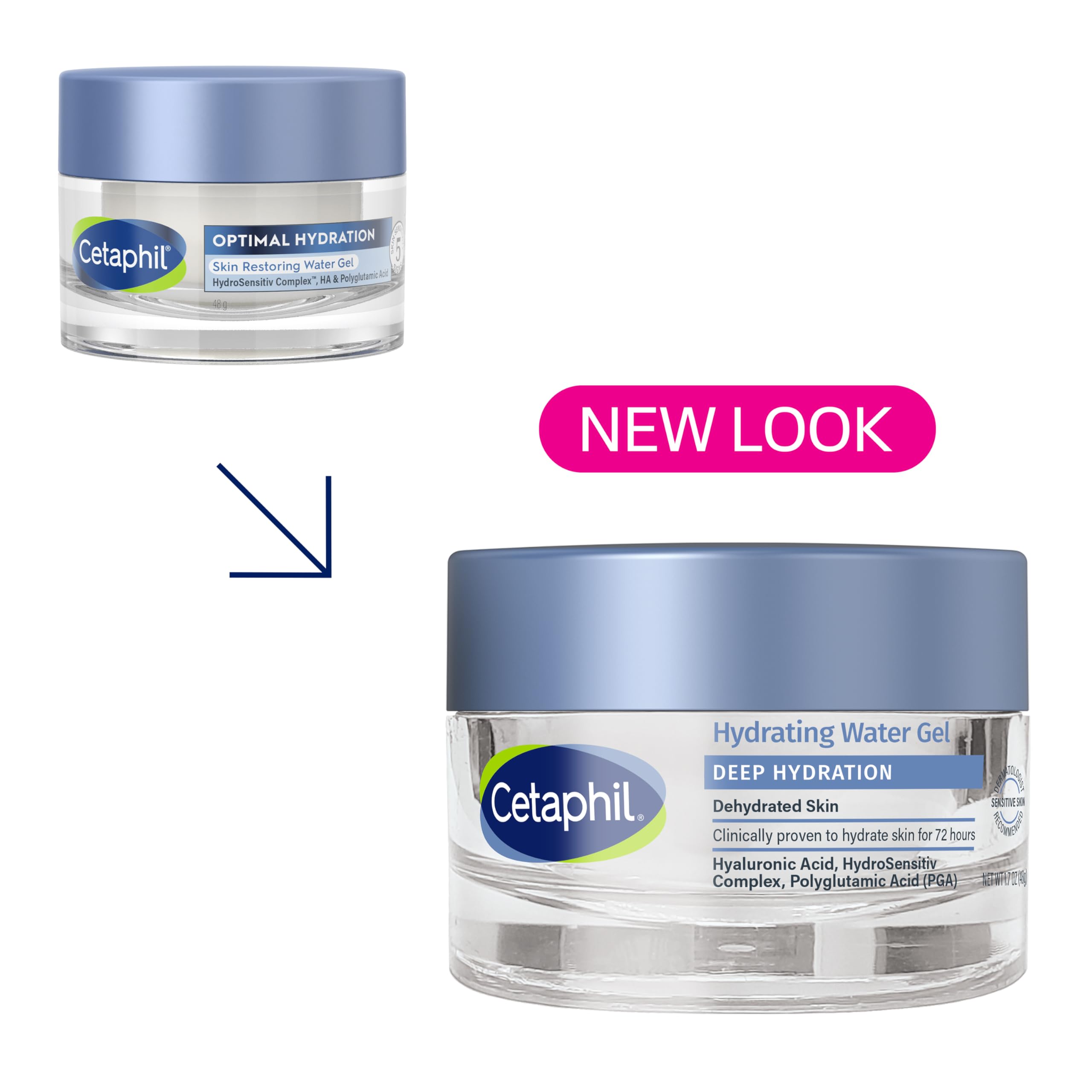 Piel suave tras usar Cetaphil gel hidratante.