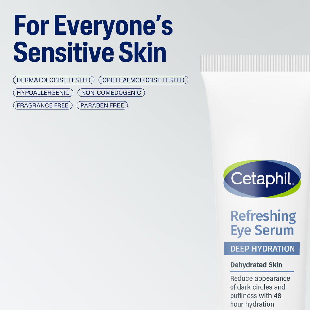 Cetaphil suero, sin fragancia, apto para piel sensible.