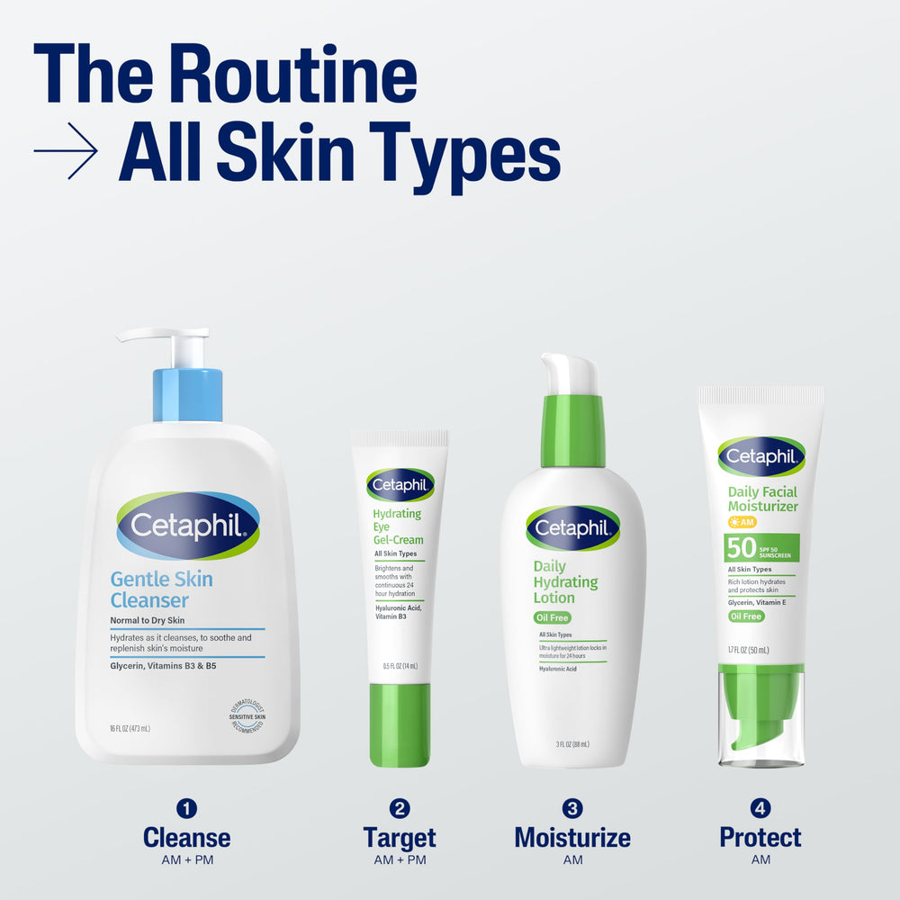 Cetaphil hypoallergenic badge signaling gentle daily use