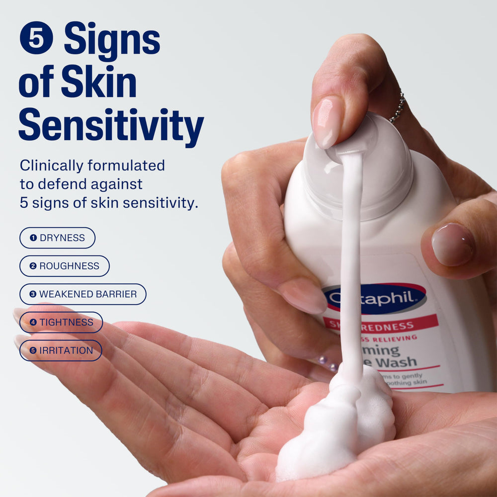 Cetaphil: ingredientes regaliz, alantoina y cafeina para calma suave.