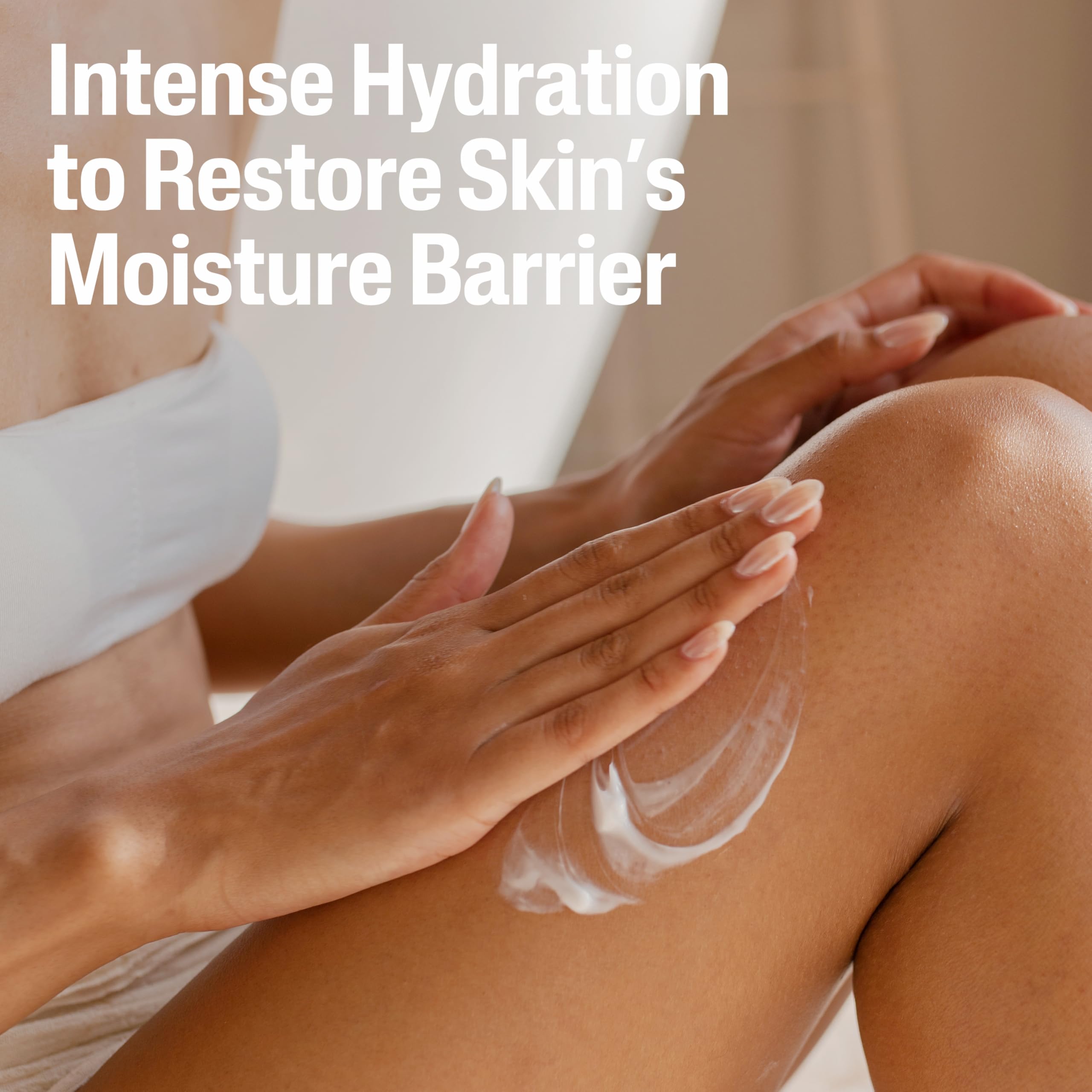 Cetaphil Intensive Healing Lotion soft skin touch captures gentle moisturization.