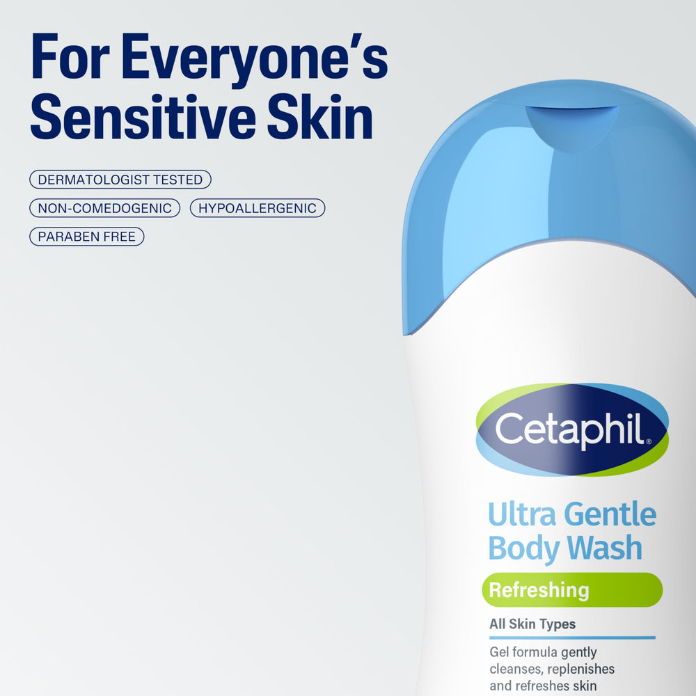 Cetaphil uso diario, piel sensible, sensación fresca tras el enjuague