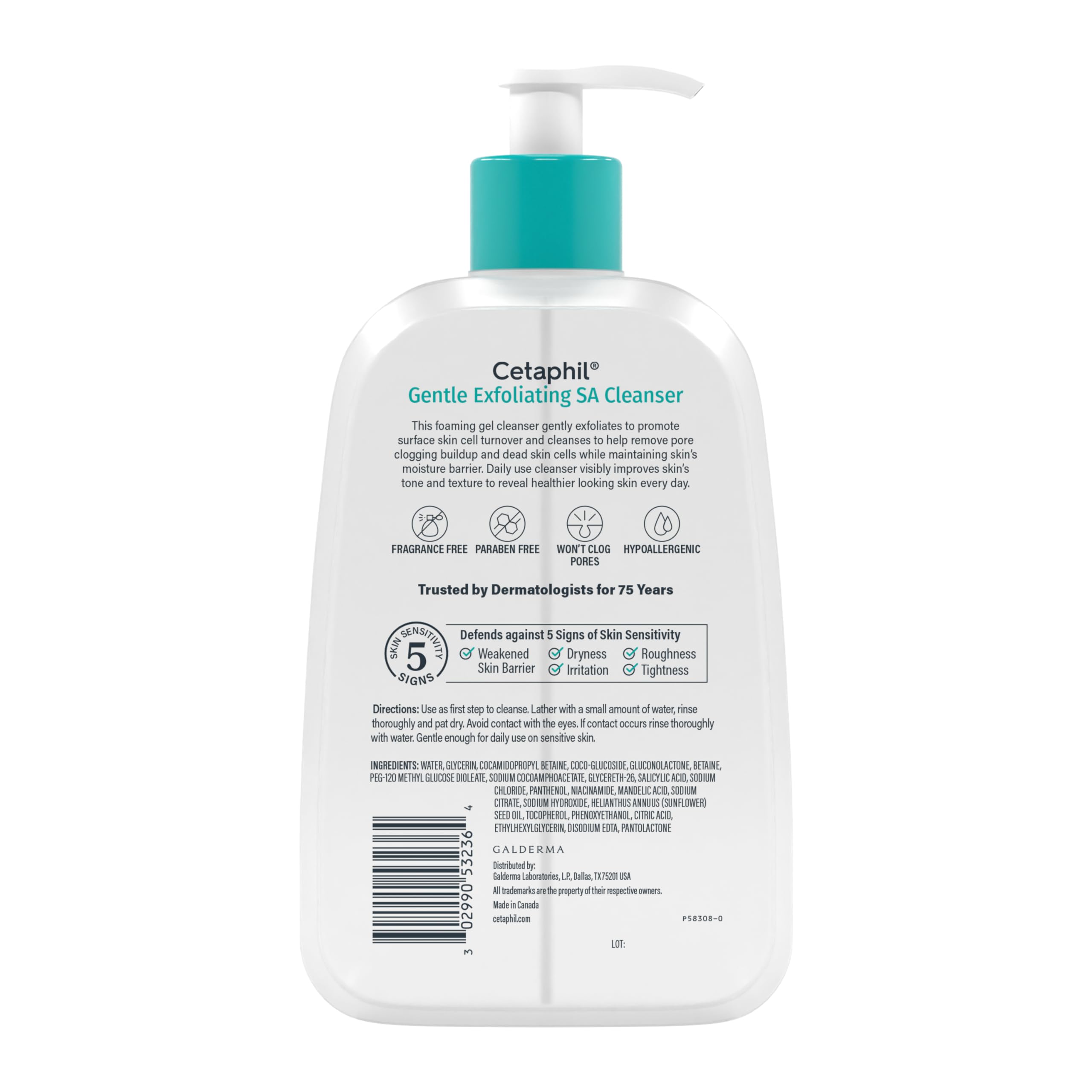 Cetaphil limpiador exfoliante suave, en ducha, ritual diario de cuidado.