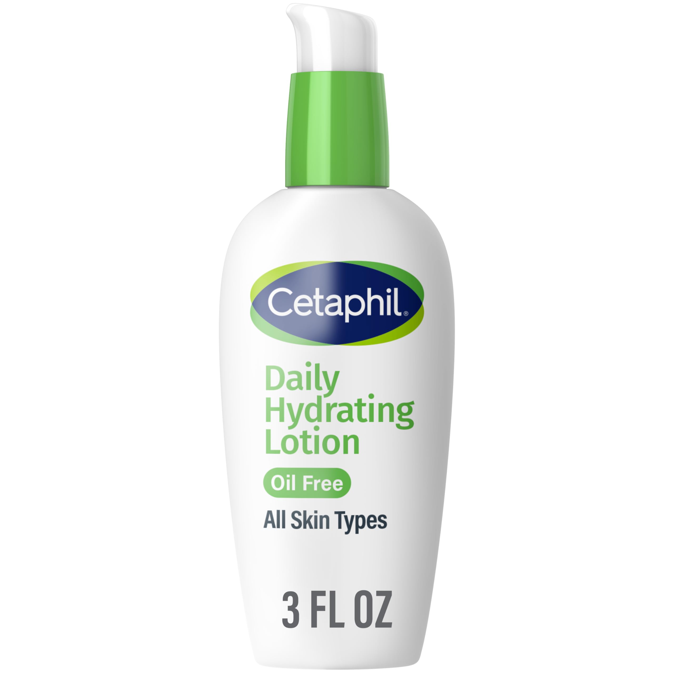Cetaphil loción hidratante diaria para piel mixta, botella visible, hidratación duradera.