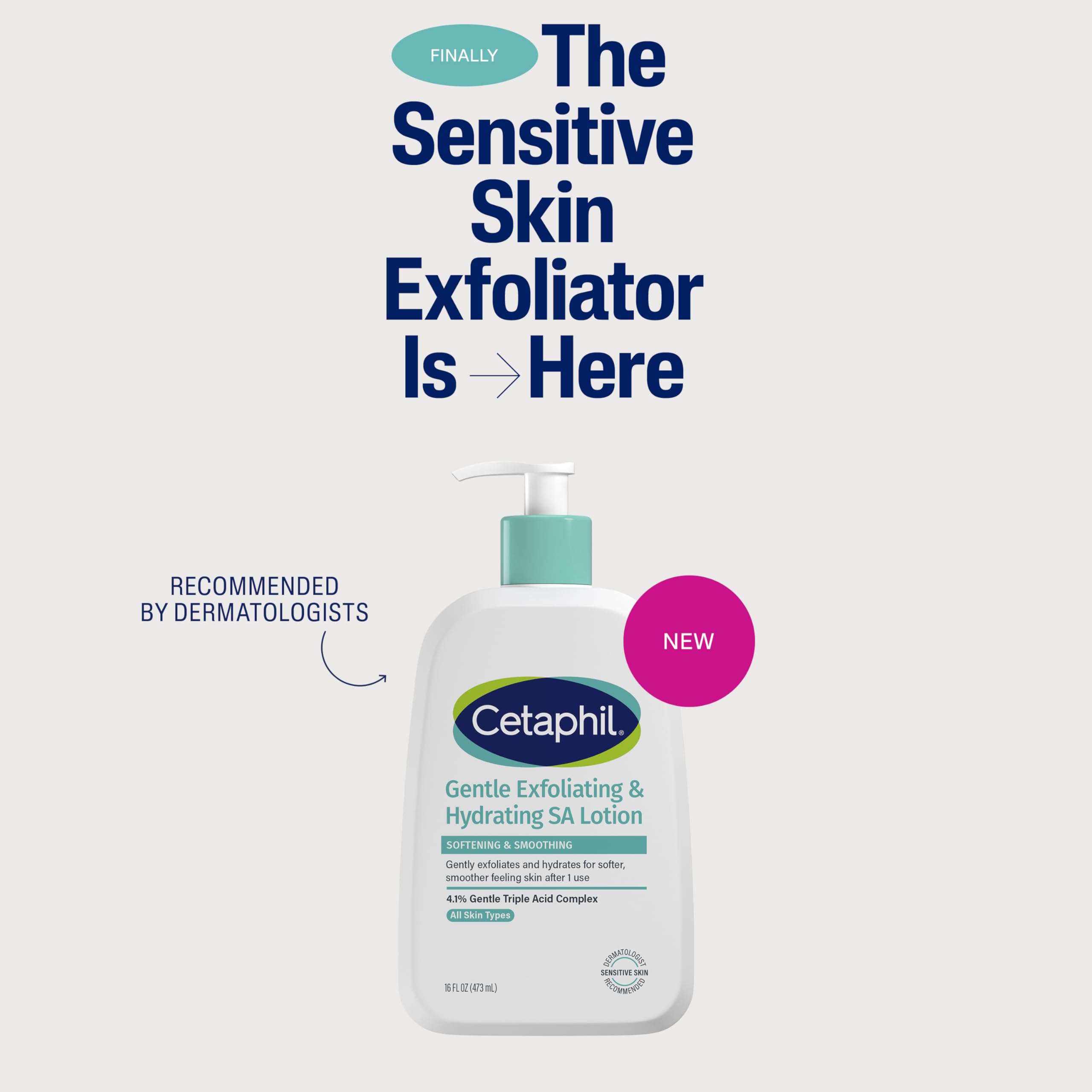 Cetaphil: aplicación suave en la palma para uso diario.