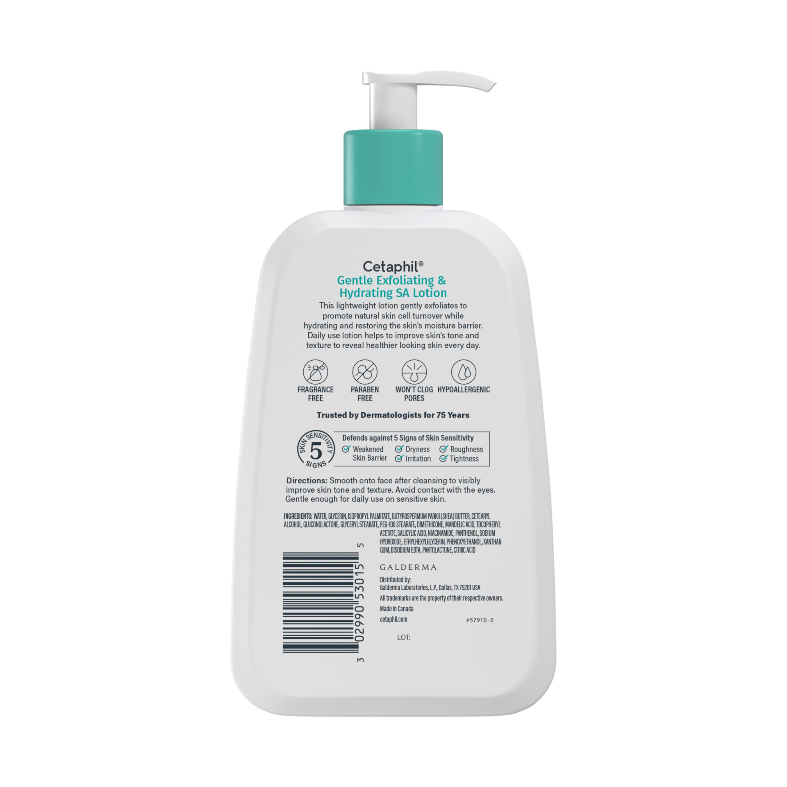 Cetaphil sin fragancia, ideal para piel sensible.