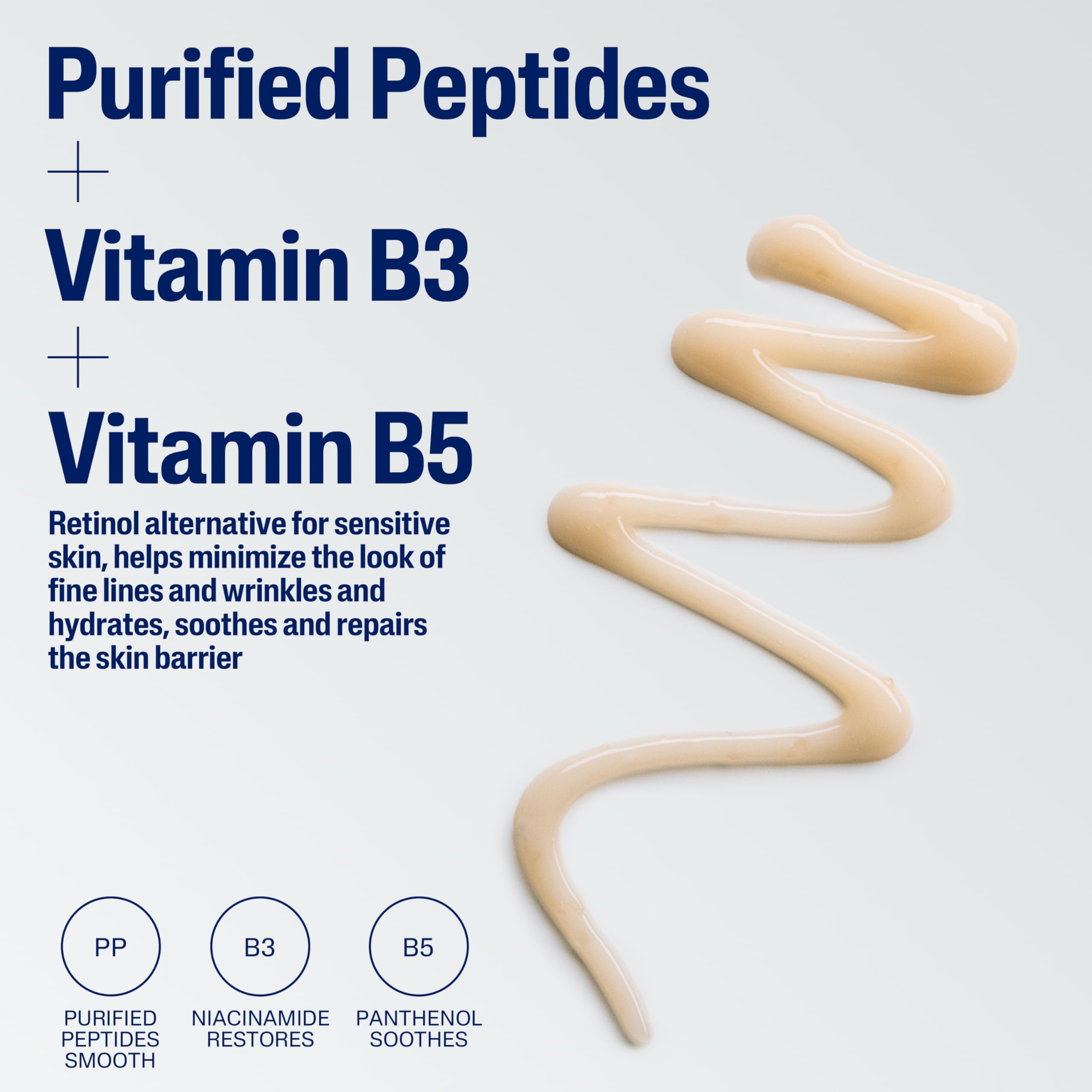 Peptidos purificados como alternativa suave al retinol en Cetaphil.
