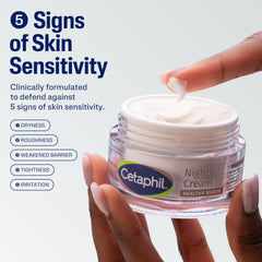 Con péptidos Cetaphil como alternativa suave al retinol para piel sensible.