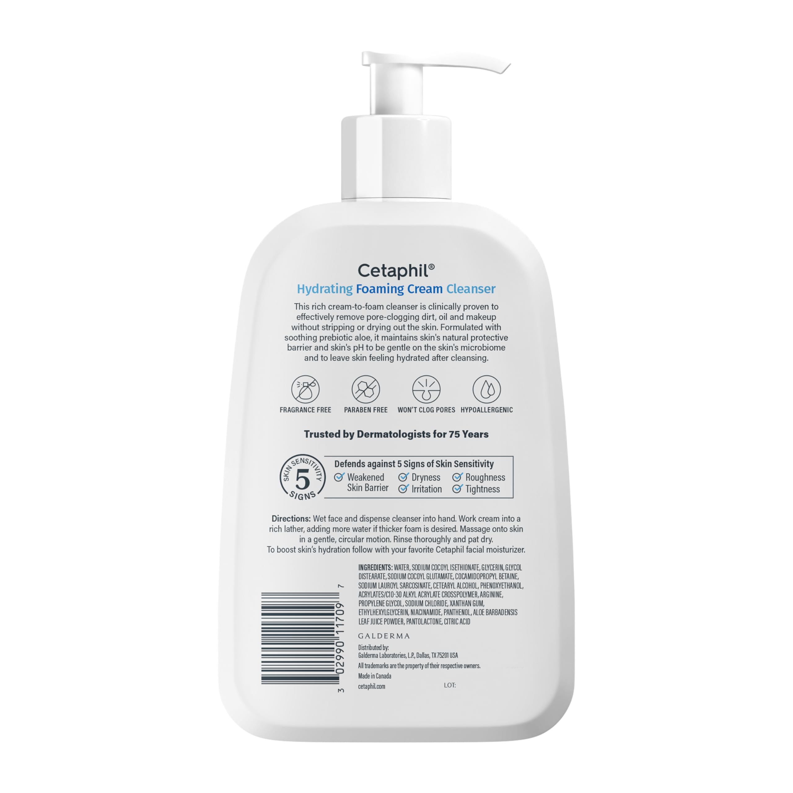 Prueba dermatológica de Cetaphil para piel sensible