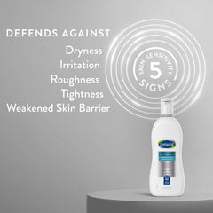 Creamy lather of Cetaphil RESTORADERM Soothing Wash ready to cleanse gently
