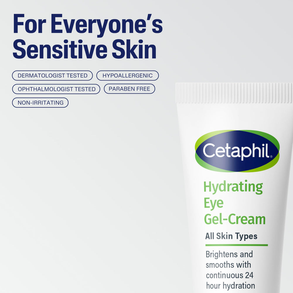 Cetaphil Sensitive-skin formula visual emphasizing gentle, irritation-free use