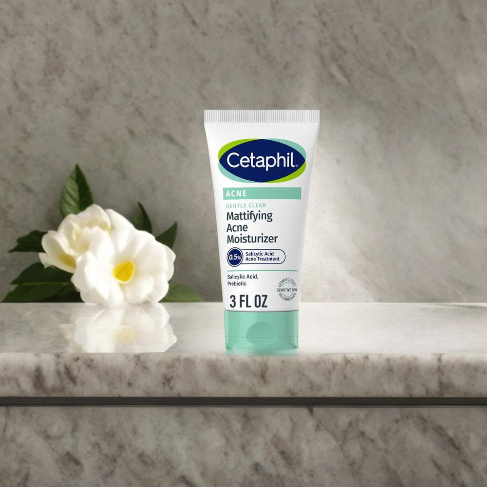 Producto sin fragancia, no comedogénico para piel sensible de Cetaphil.