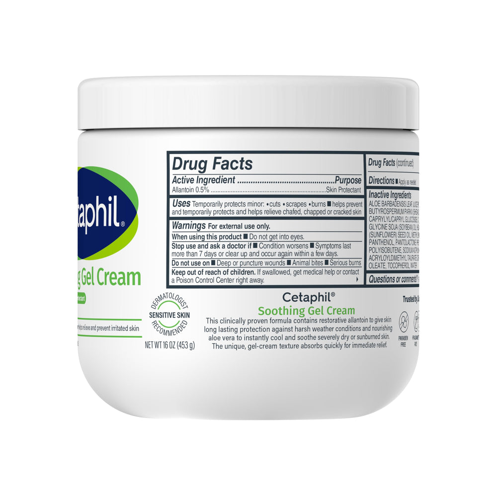 Soft dewy finish after using Cetaphil Aloe Gel-Cream on the skin.