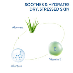 -user applying Cetaphil Soothing Gel-Cream with Aloe for daily hydration.