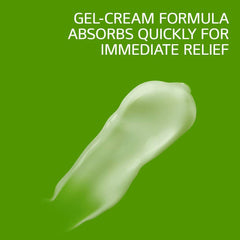 Close-up texture of Cetaphil Gel-Cream with Aloe shows smooth, fast-absorbing moisture.