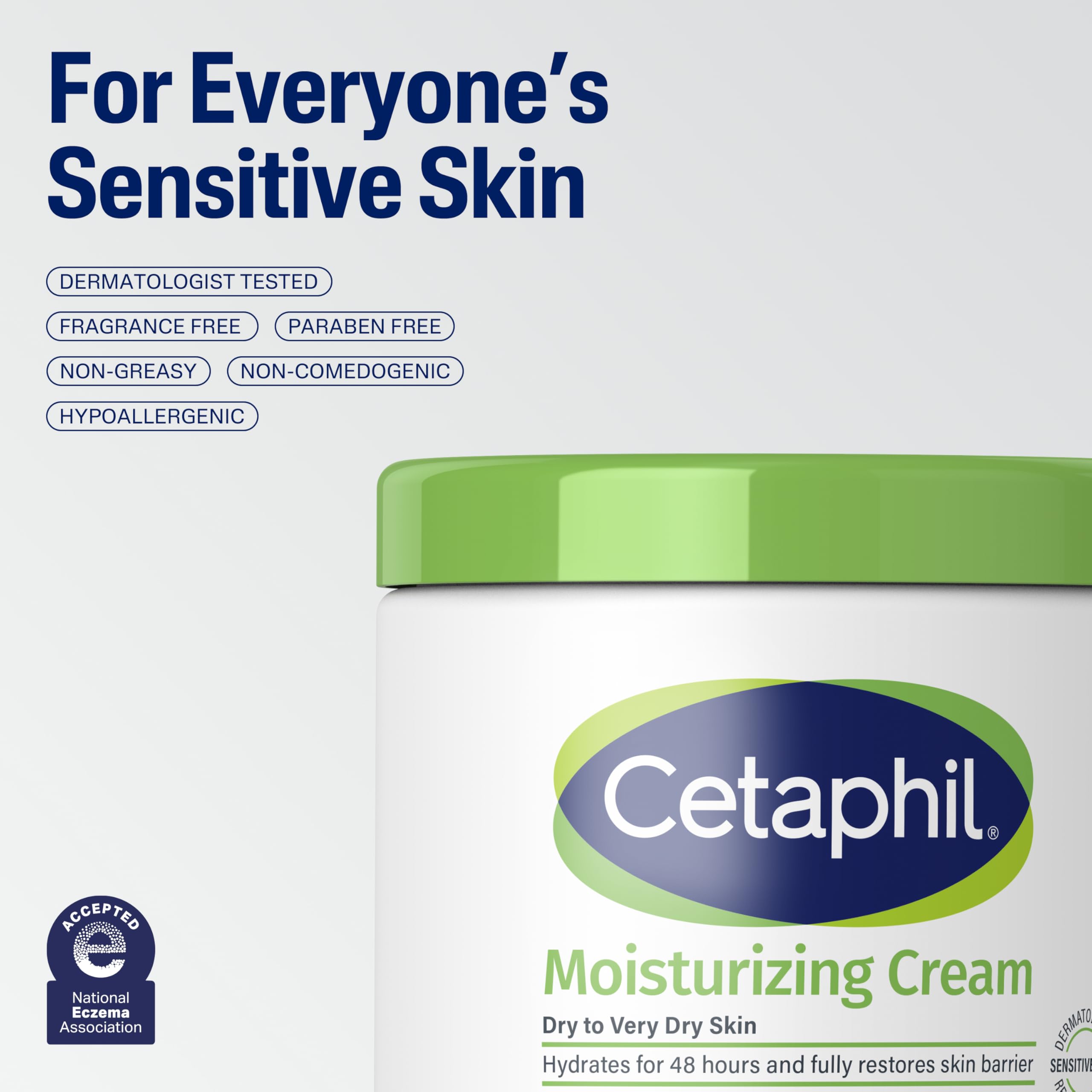 Cetaphil textura crema suave deja piel suave y nutrida.