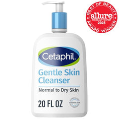 Textura cremosa de Cetaphil limpia sin irritar.
