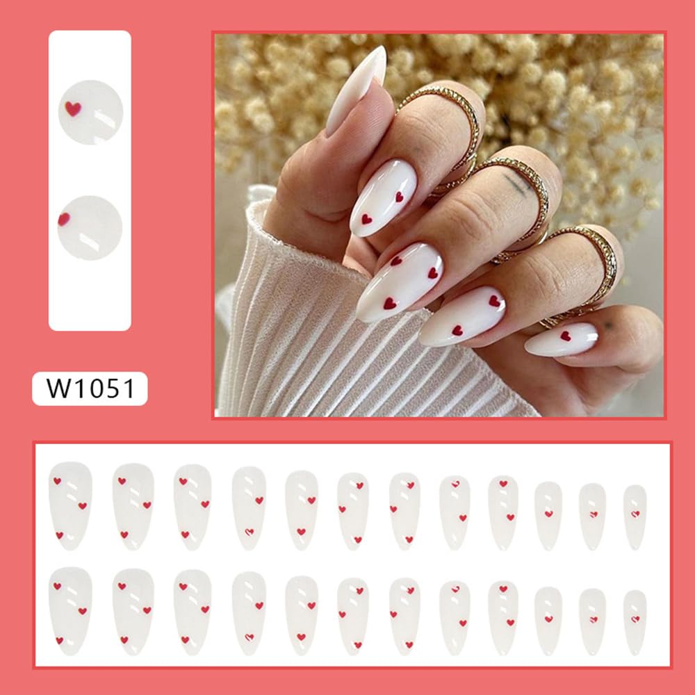 Conjunto CEWEWP de 24 piezas, uñas falsas para aplicación rápida.