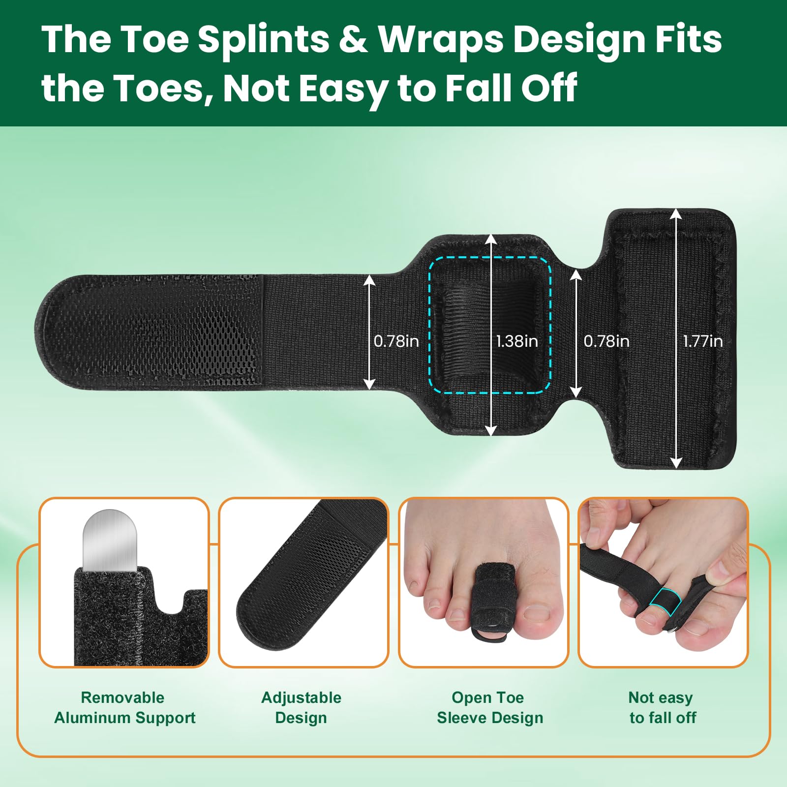 CEYOME built-in elastic straps prevent slipping during activity
