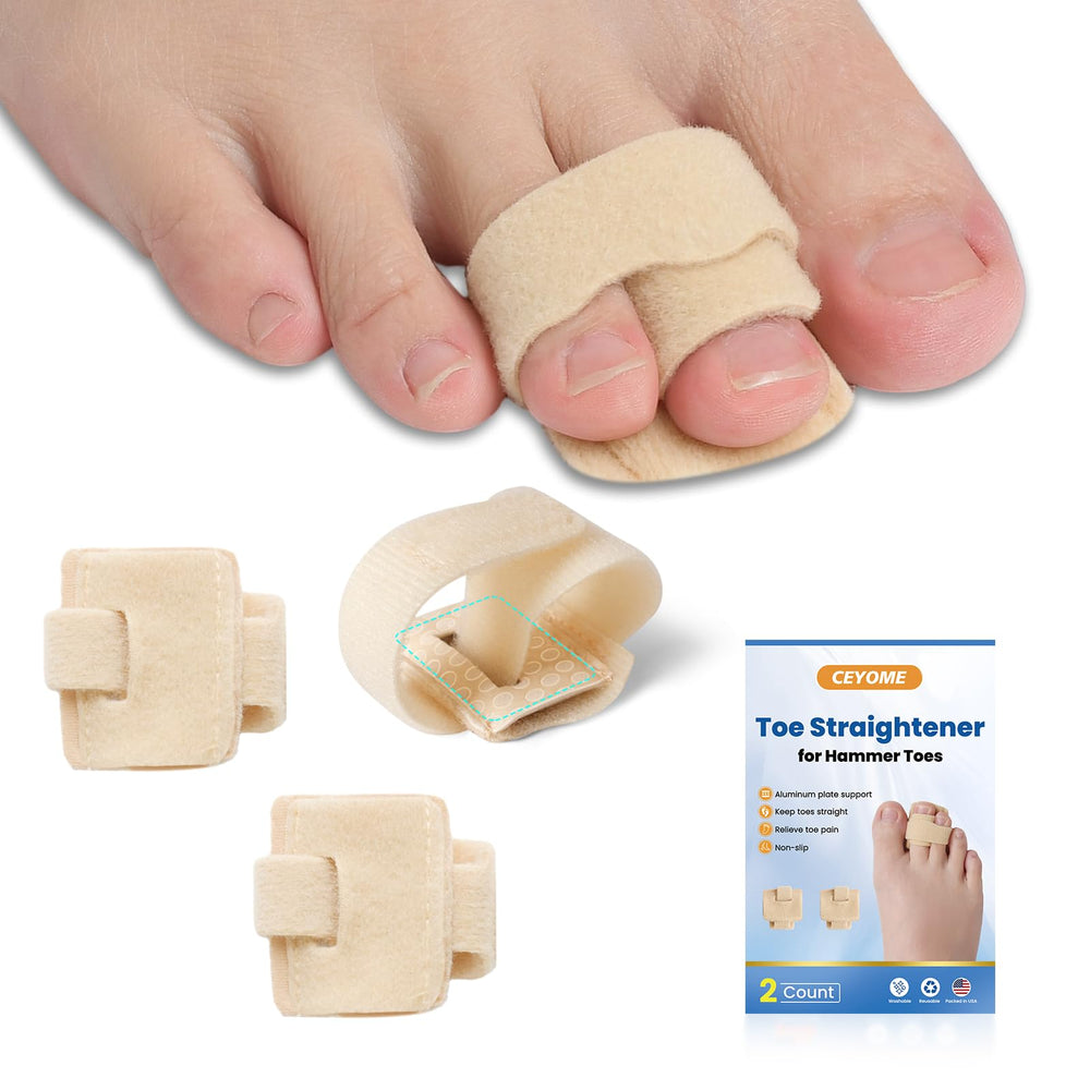 CEYOME Hammer Toe Straightener package view with two-pack set for versatile toe care.