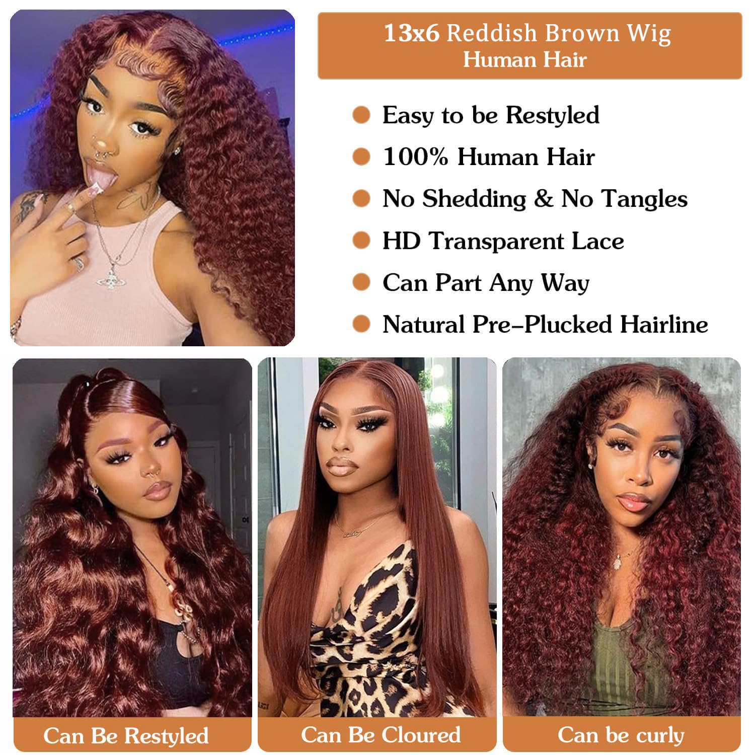 Cfaimity 13x6 transparent lace frontal wig provides skin-blending finish.