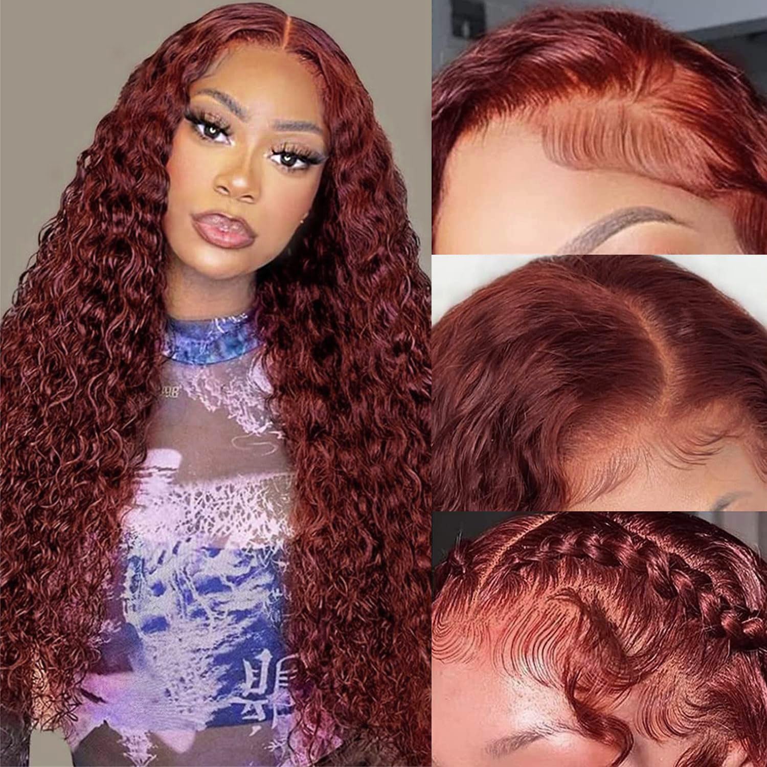 Cfaimity ear-to-ear 13x6 lace front wig offers comfortable cap and secure parting.