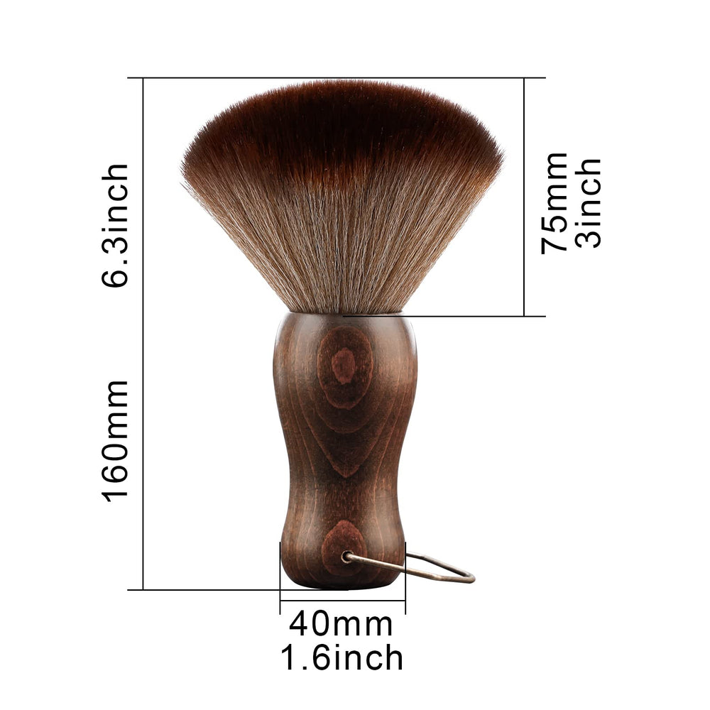 CGBARBER neck duster with stand-up base saving space on the counter