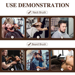 CGBARBER soft bristle neck duster used for quick, gentle hair dusting around the neck