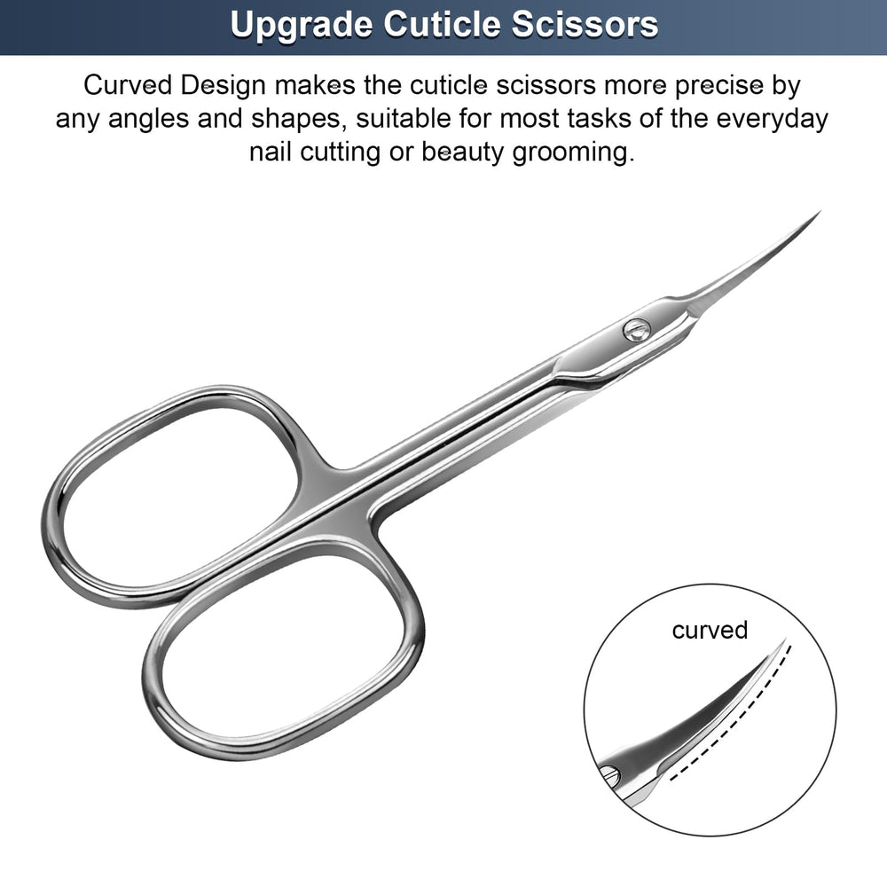 CGBE ergonomic manicure scissors with slim handle for controlled cuts