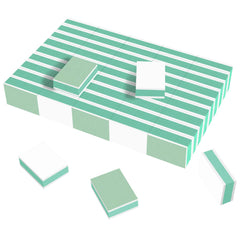 CGBE Nail Buffer Block Shine Kit in green, 50-count, for smooth natural nails.