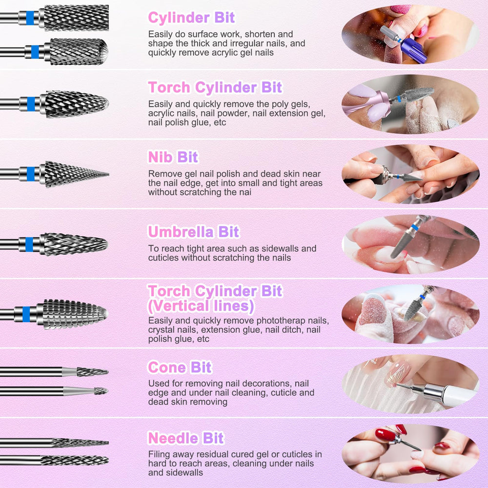 CGBE professional-grade bits suitable for salons and studios.