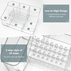 CGBE transparent acrylic holder shown for easy visibility of tools.