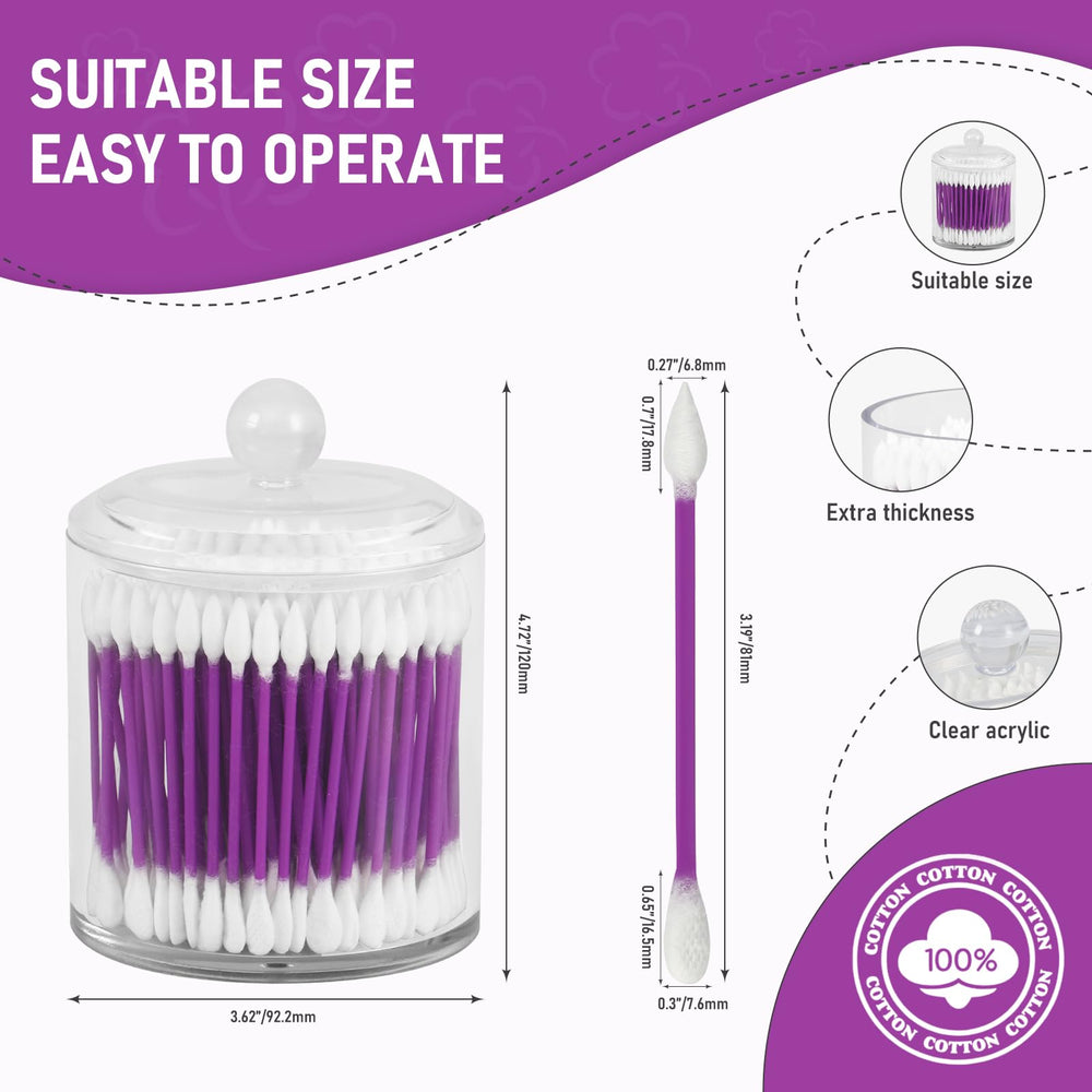 CGR close-up of cotton swabs in use for makeup tasks.