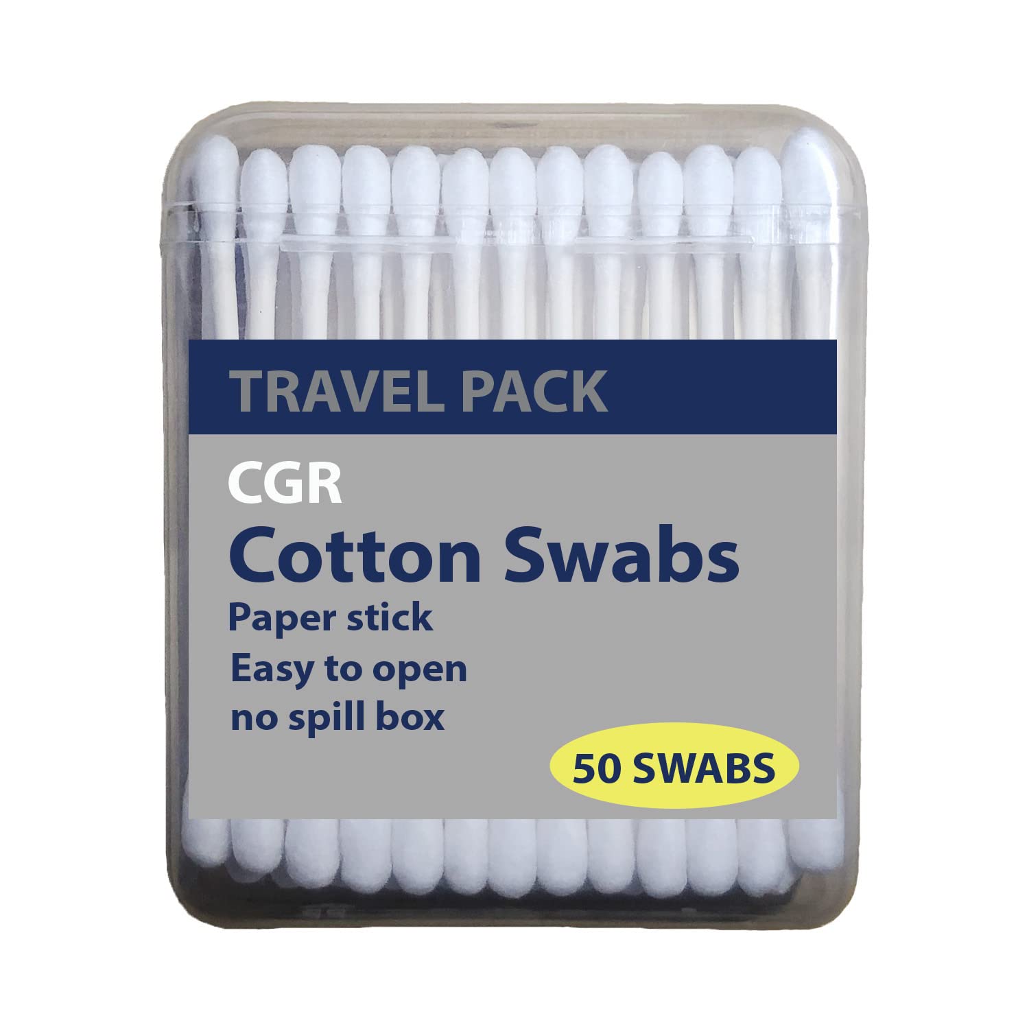 CGR ultra-soft cotton swabs suitable for delicate skin.