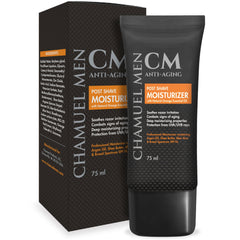CHAMUEL MEN crema facial con argán para hidratación diaria.