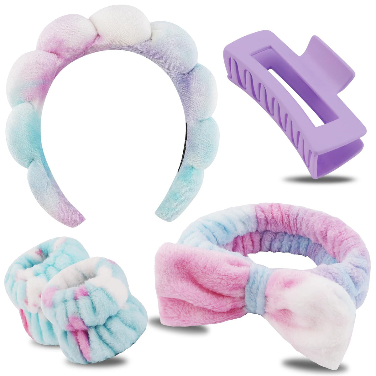Chanaco diadema spa de microfibra suave para lavado facial cómodo.