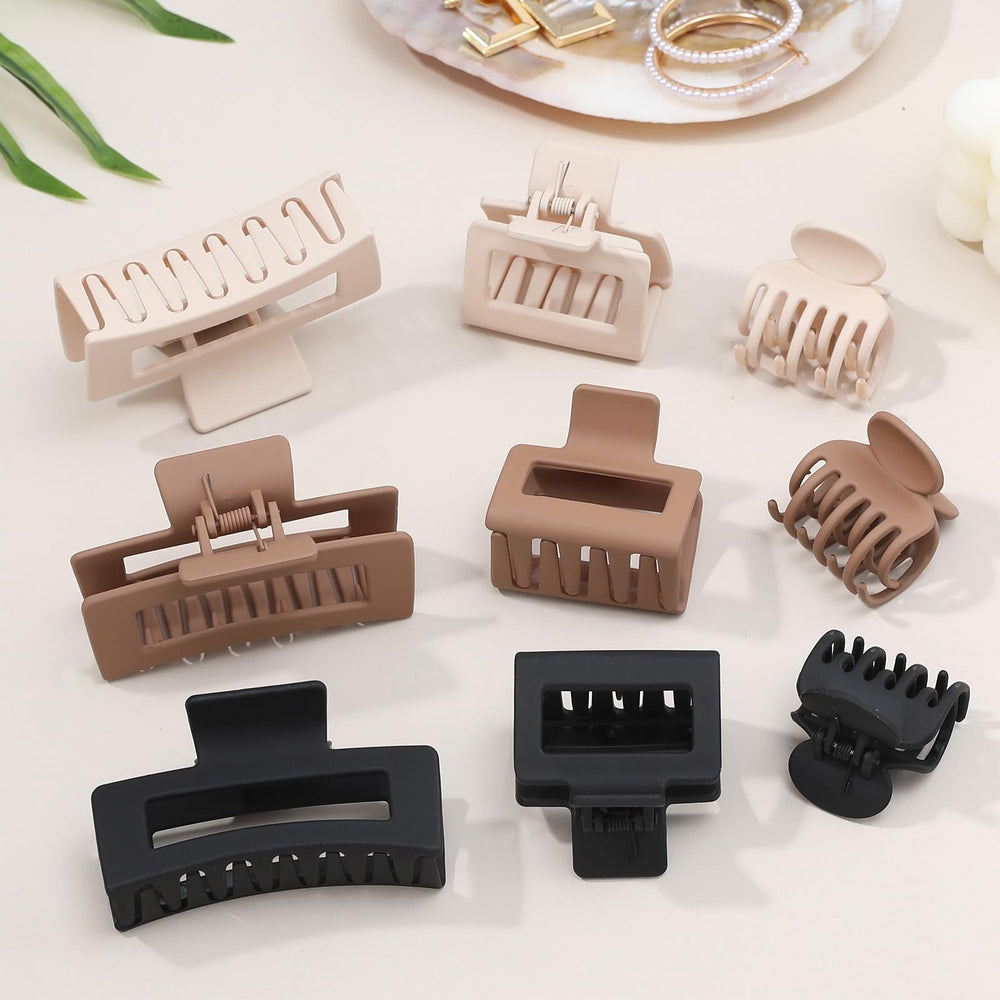 CHANDAT large black rectangle clip delivers reliable grip for dense hair.