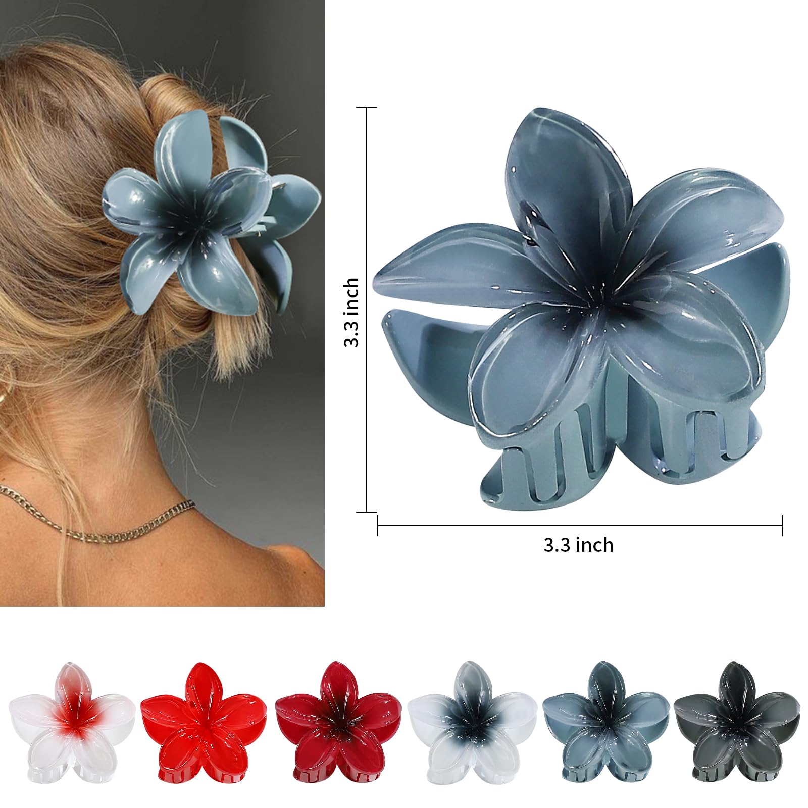 CHANDAT Clips hibisco Hawaii 05 para viajes y playa