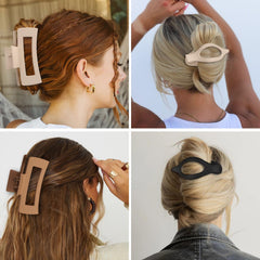 CHANDAT flat hair clip white lightweight, discreet styling option.