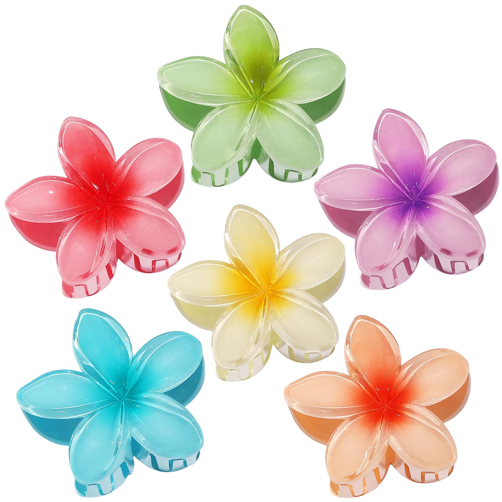 CHANDAT pinzas flor para cabello multicolor, ideal para looks veraniegos.