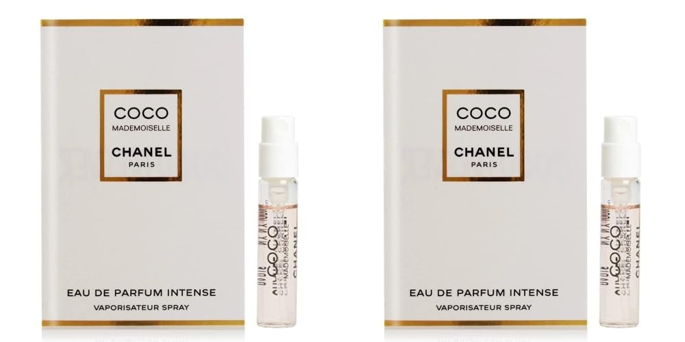 CHANEL Coco Mademoiselle Intense amber fragrance in a mini vial for travel testing