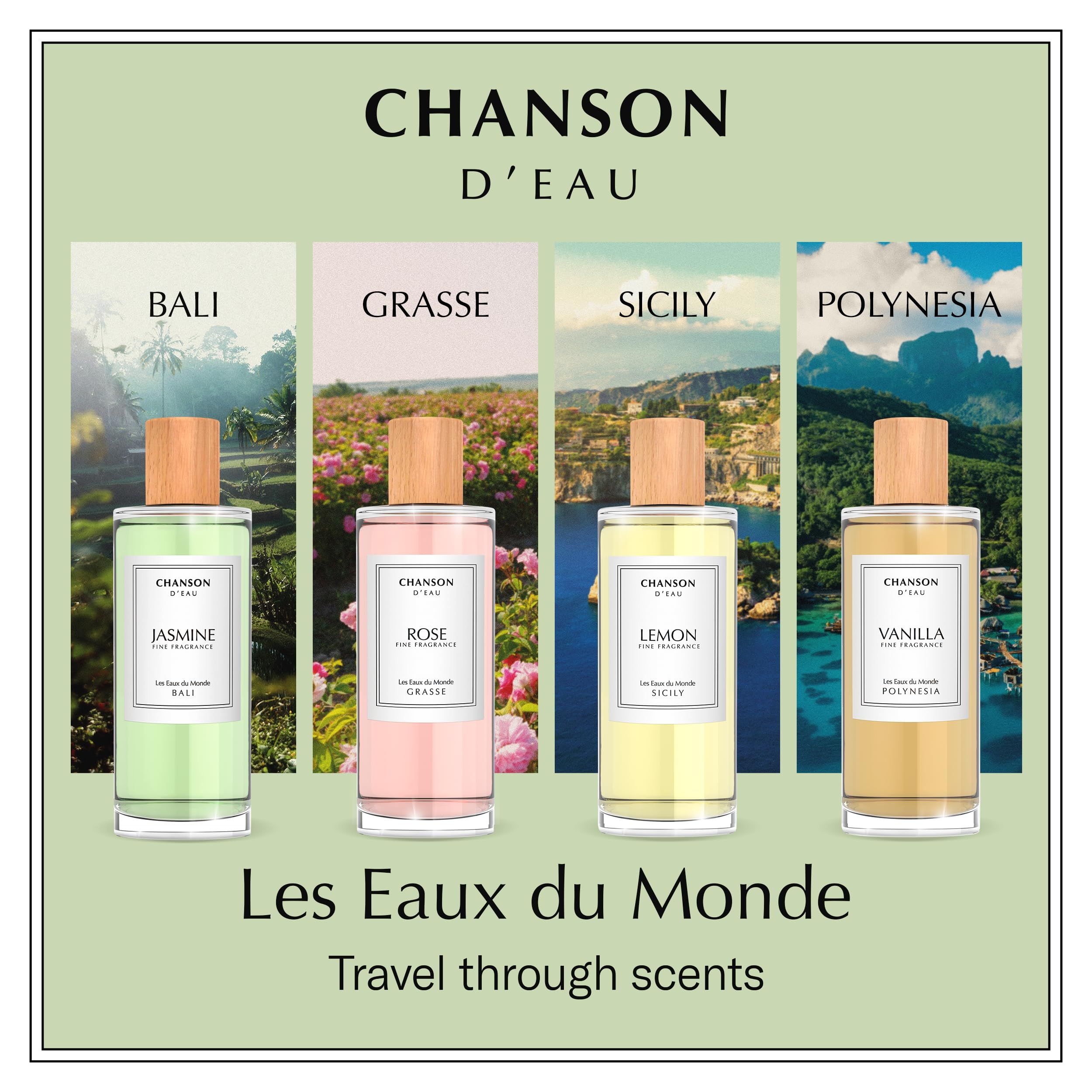 Chanson d'Eau Lemon in a sunlit scene evokes Sicilian citrus mood.