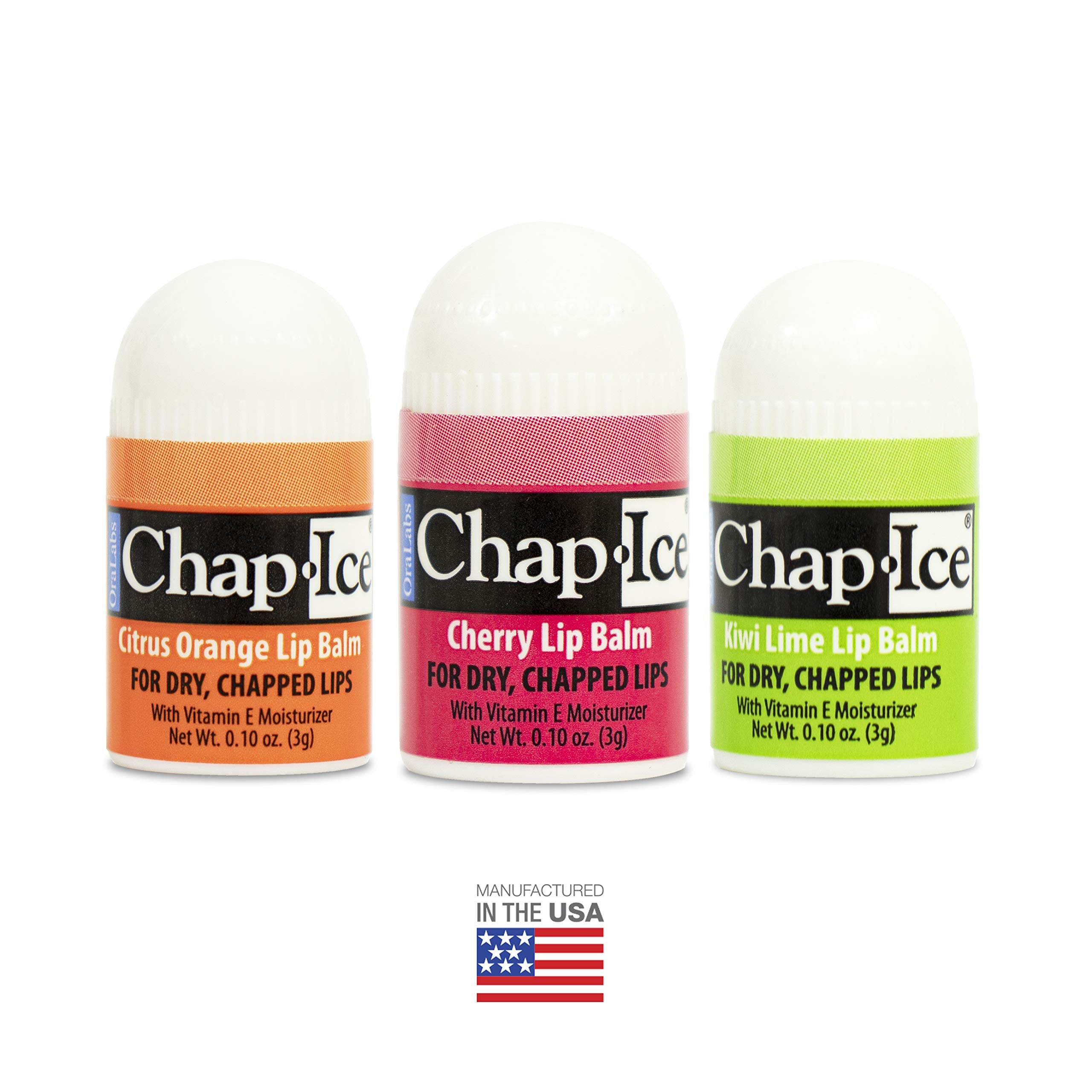 CHAP-ICE gift-ready mini lip balm display for care packages.