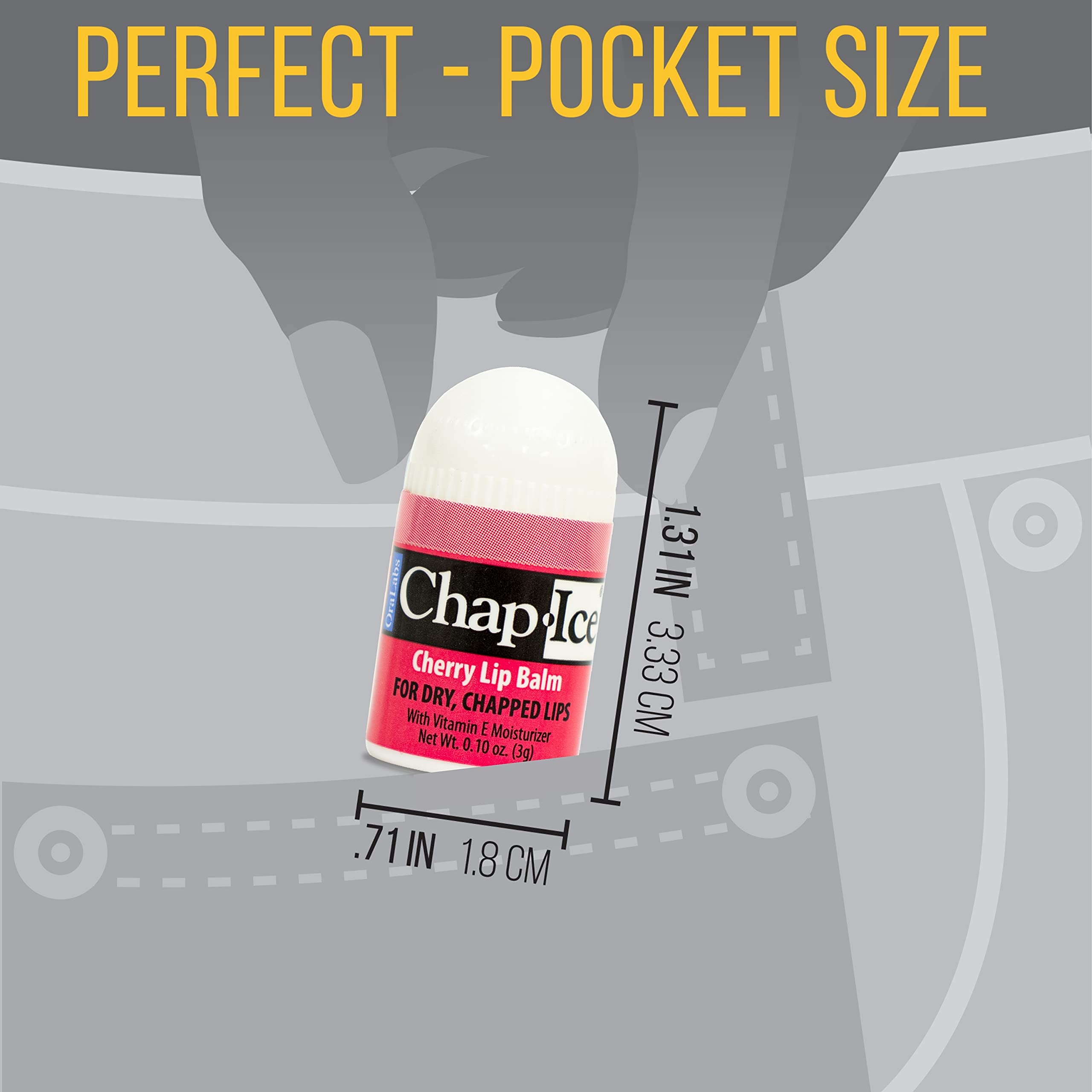 CHAP-ICE made-in-USA facility label shown on packaging.